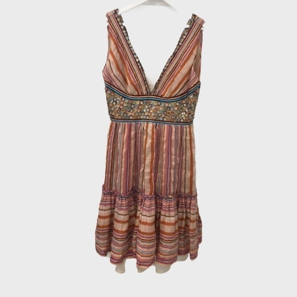 NAEEM Khan stripe shell dress